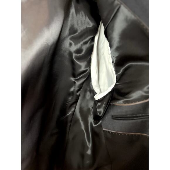 NWT Tasso Elba Solid Two Button Suit Jacket Men's Size 46R 40W Charcoal Gray - Picture 8 of 11